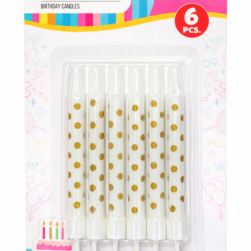 Vela Espiral Blanca - 6 unidades