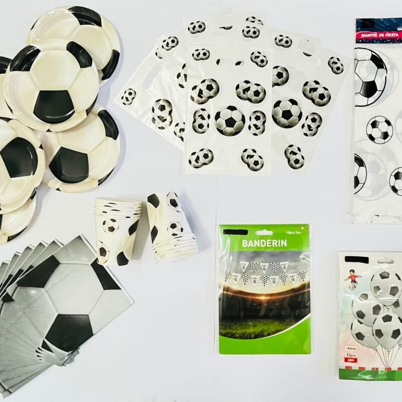Pack Cumpleaños Infantil Fútbol 20 Personas Fiesta Temática