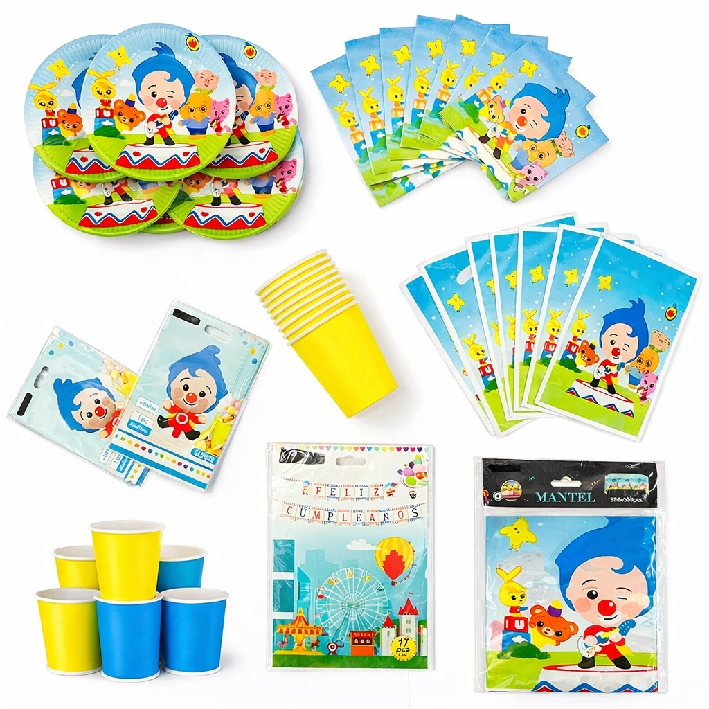 Kit Cumpleaños Fiesta Infantil Plim Plim 20 Personas - Imagen 5