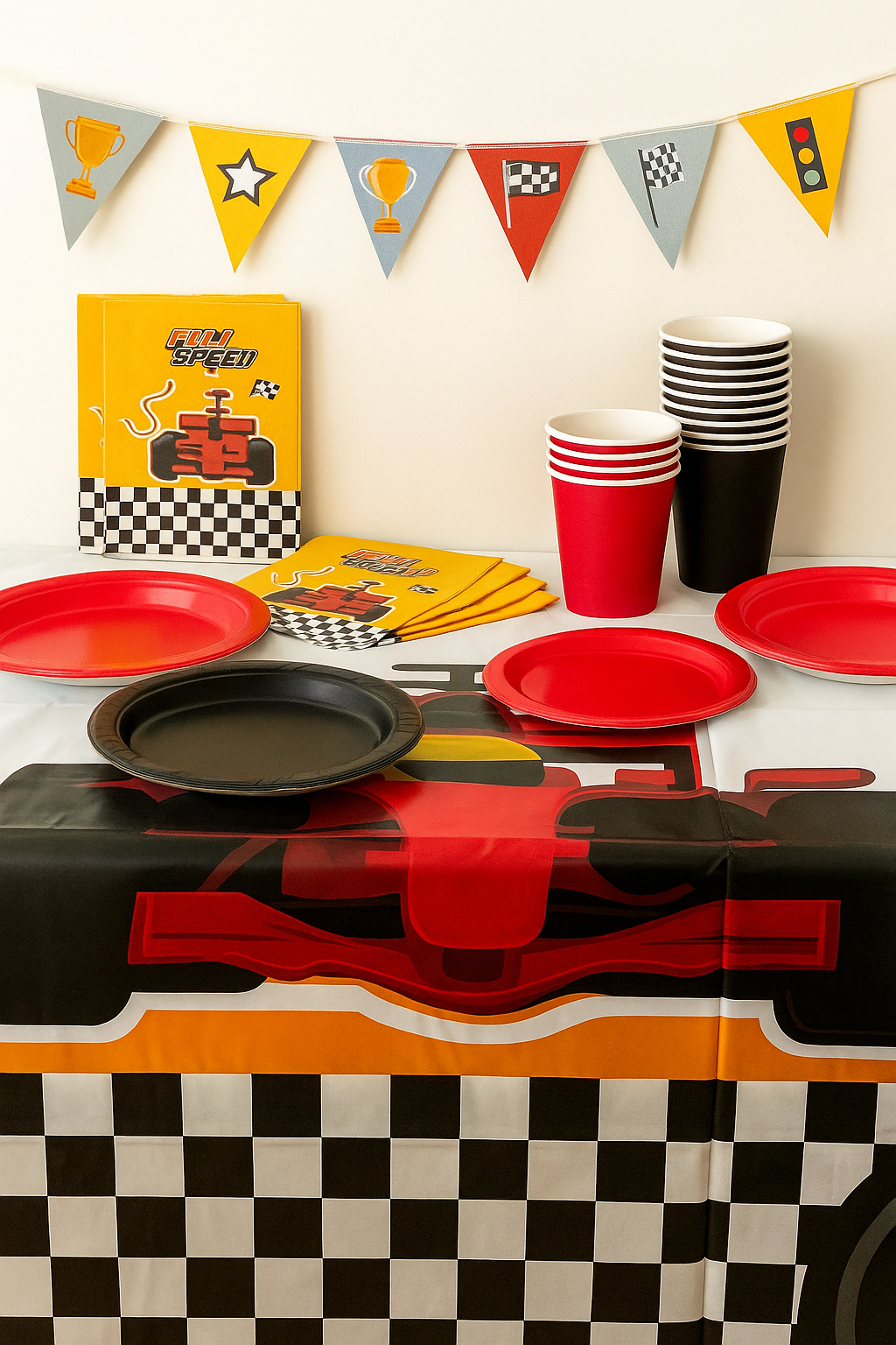 Kit Fiesta Infantil Temática Autos 20 Personas Decoración