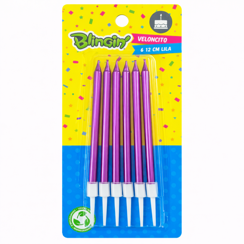 Veloncito Metalizado Morado - 6 unidades
