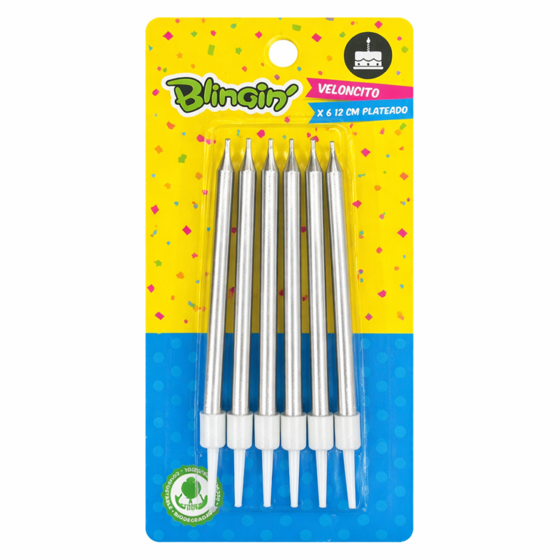 Veloncito Metalizado Dorado - 6 unidades